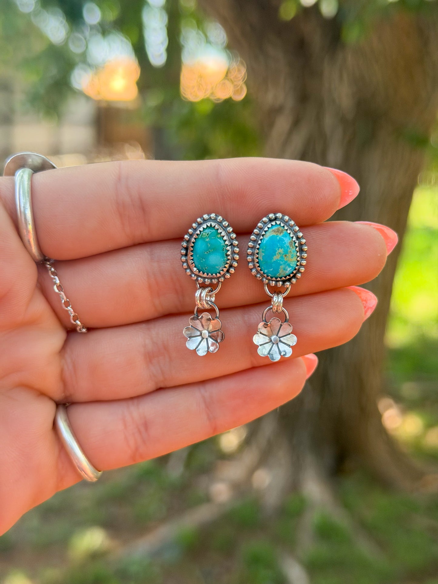 Flower Dangle Earrings