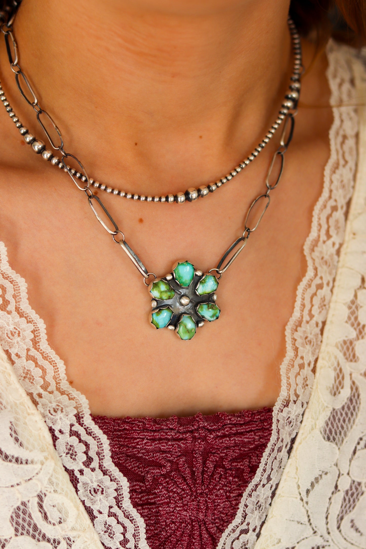 Sonoran Flower Necklace