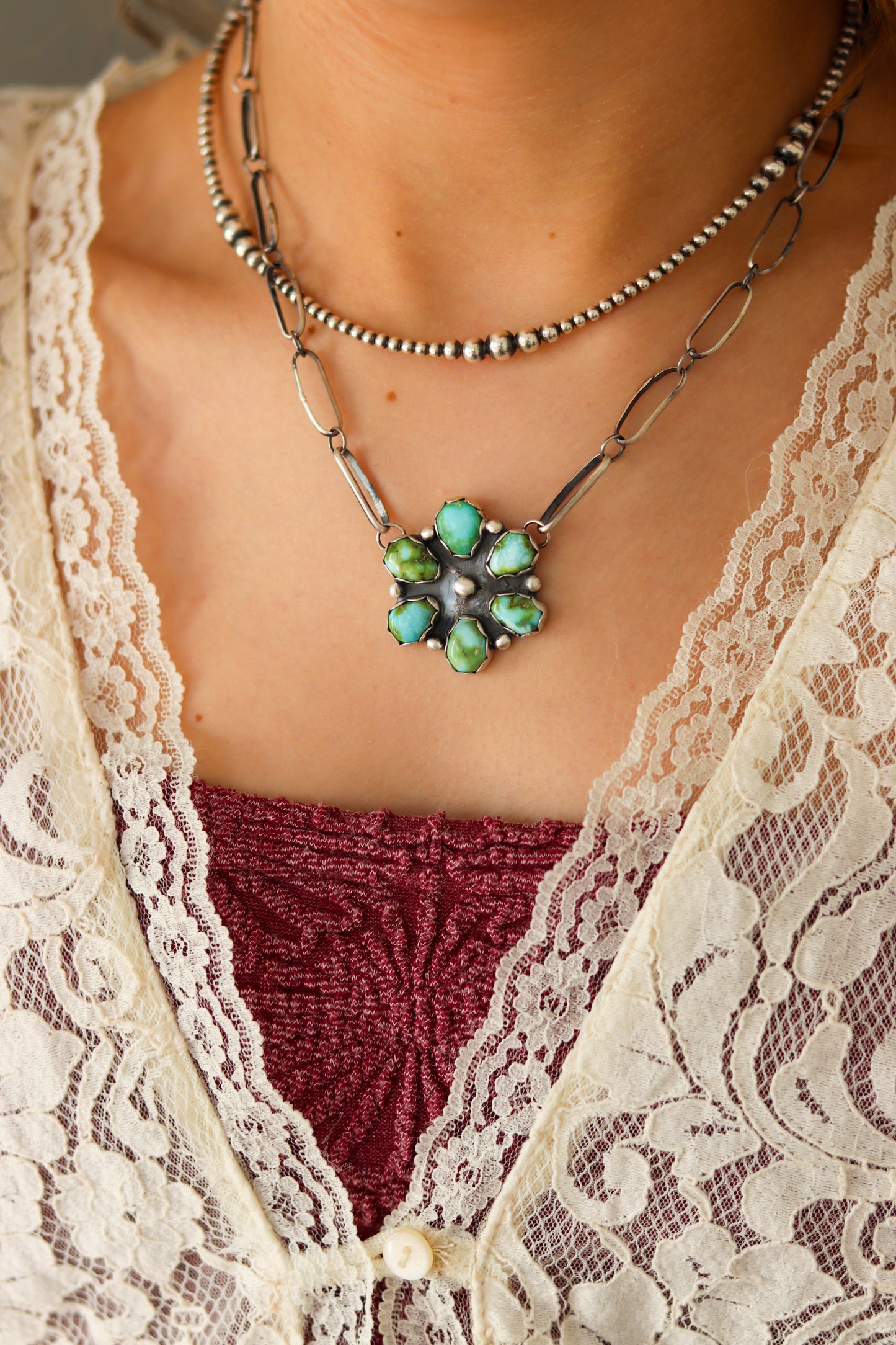 Sonoran Flower Necklace